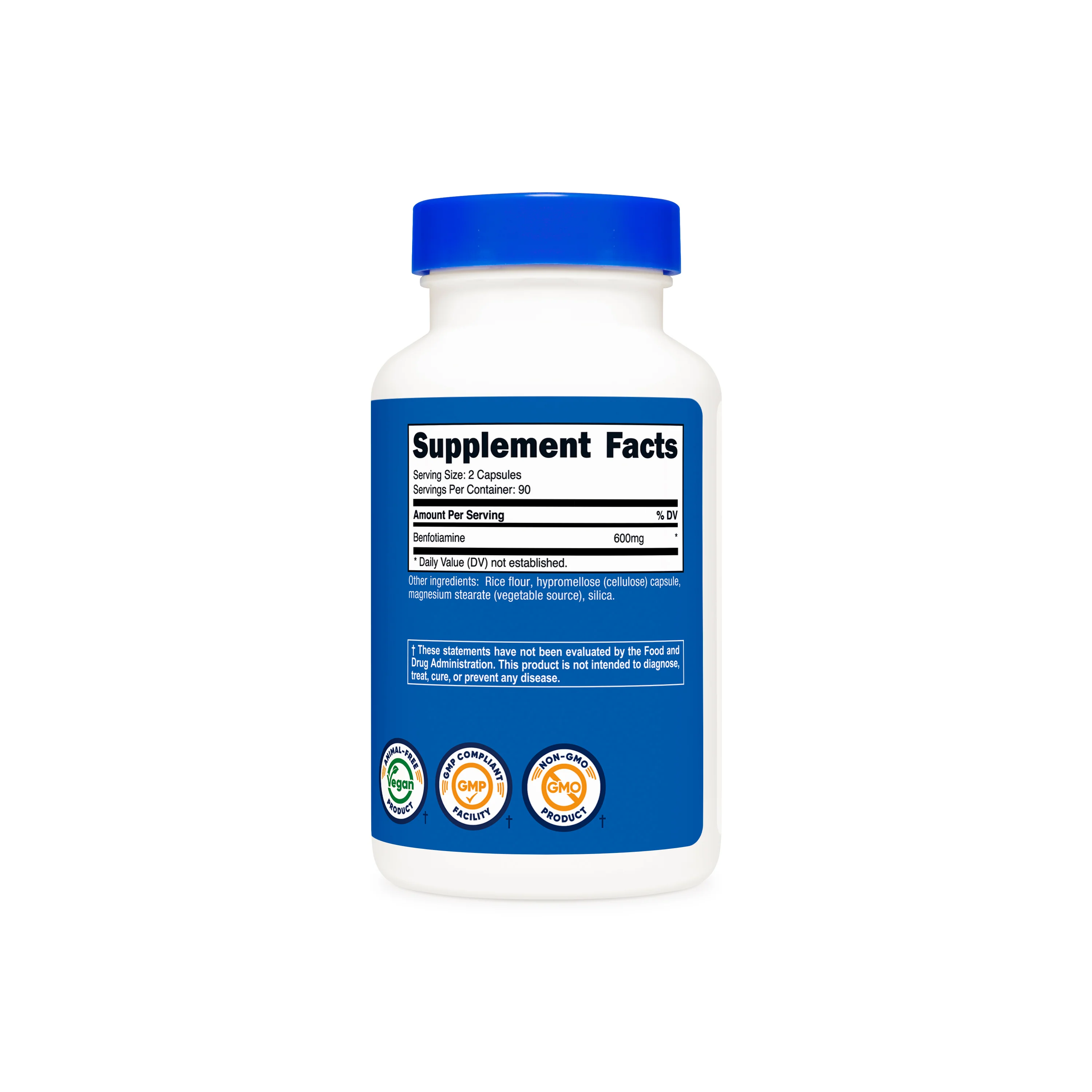 Nutricost Benfotiamine (600 mg) 180 Capsules - Image 2