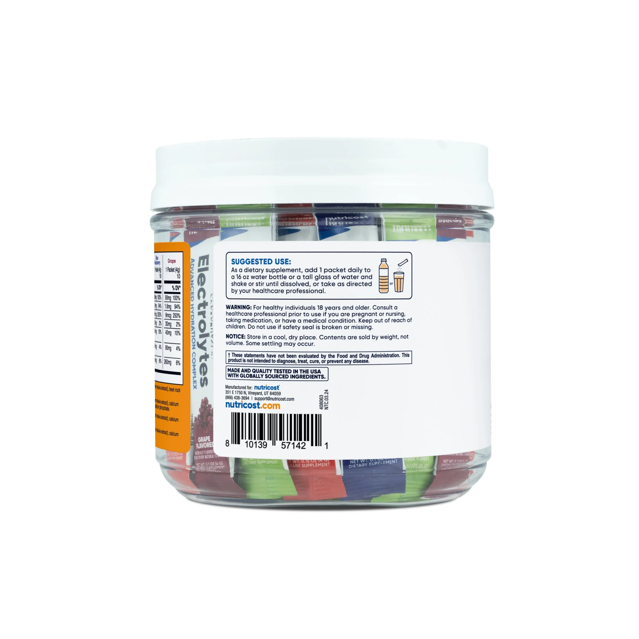 Nutricost Electrolytes Hydration Stick Packs (40 Pack) - Image 12