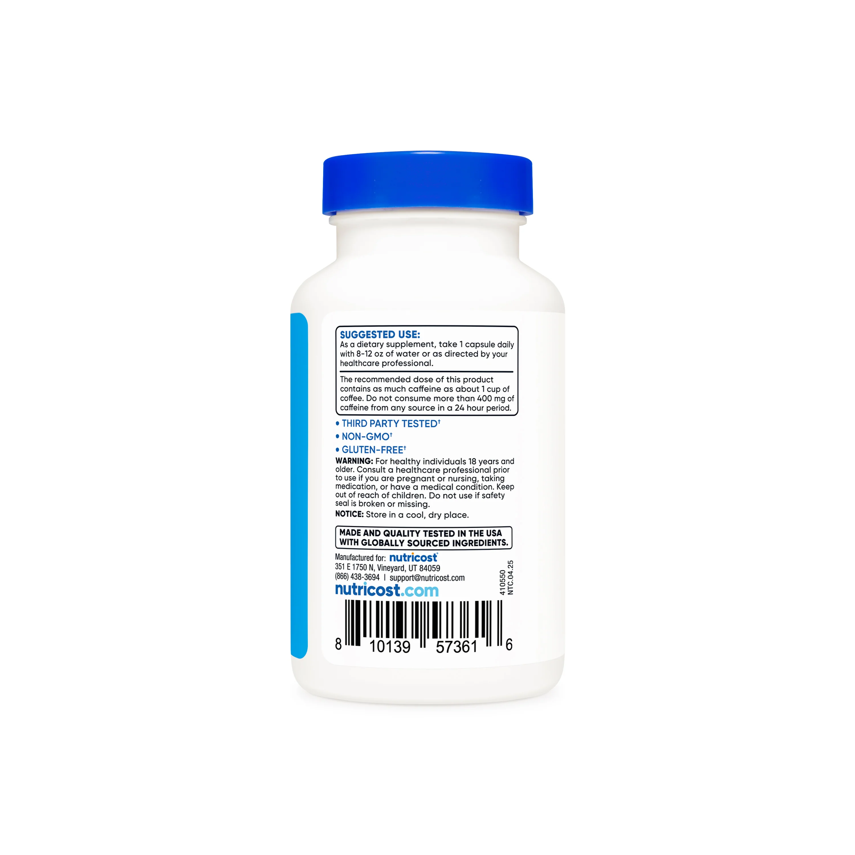 Nutricost Natural Energy Complex Capsules - Image 3