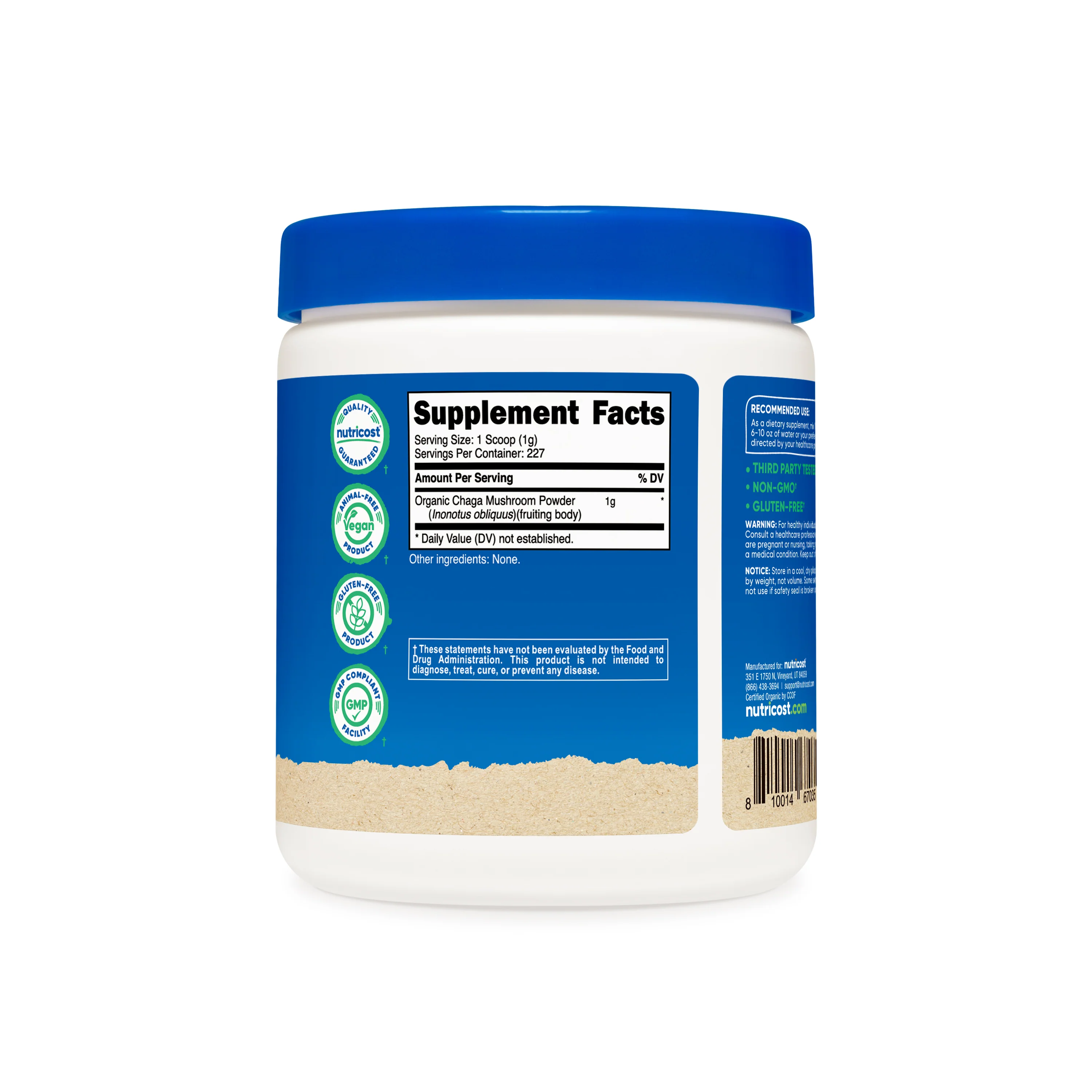 Nutricost Organic Chaga Mushroom Powder - Image 2