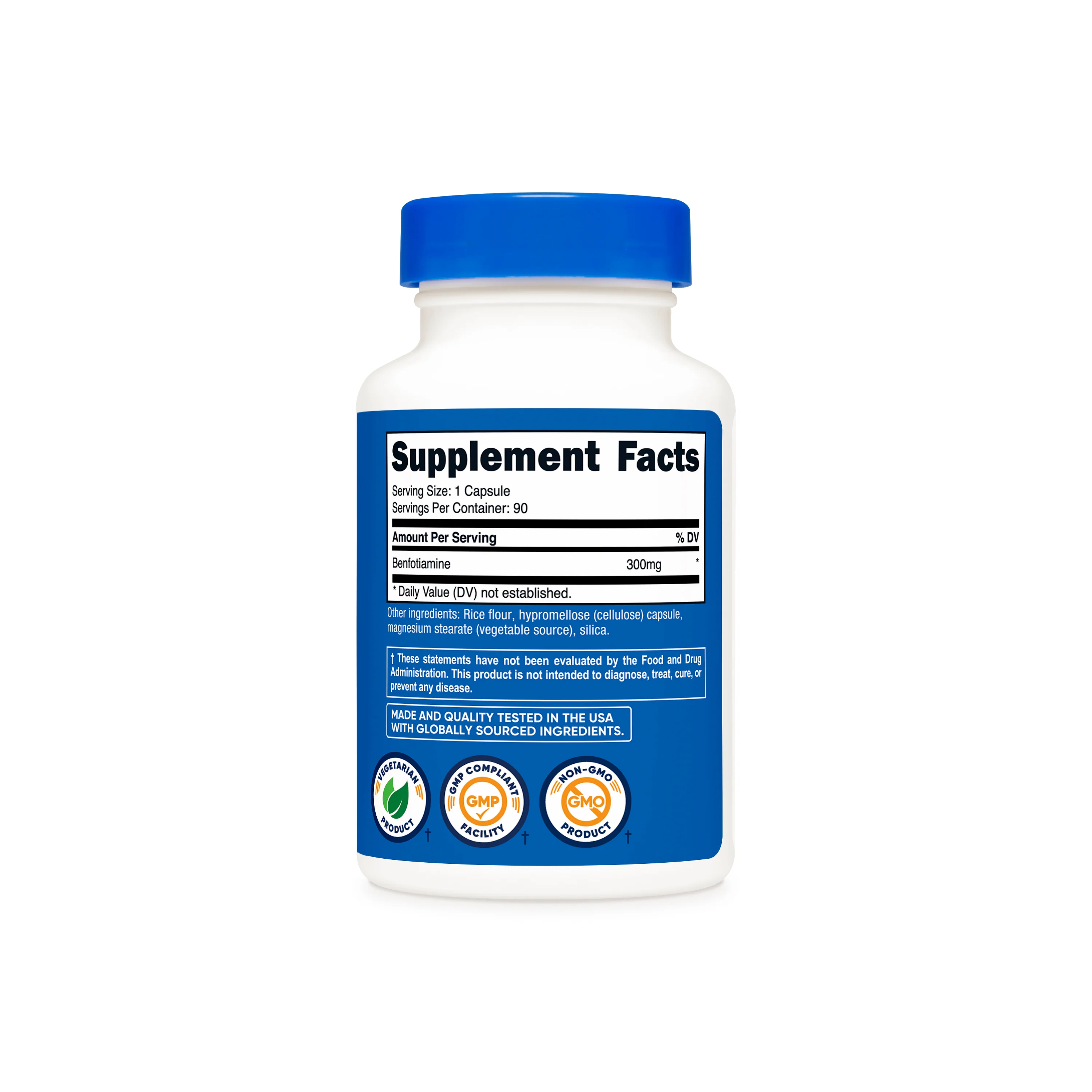 Nutricost Benfotiamine (300 MG) (90 Caps) - Image 2