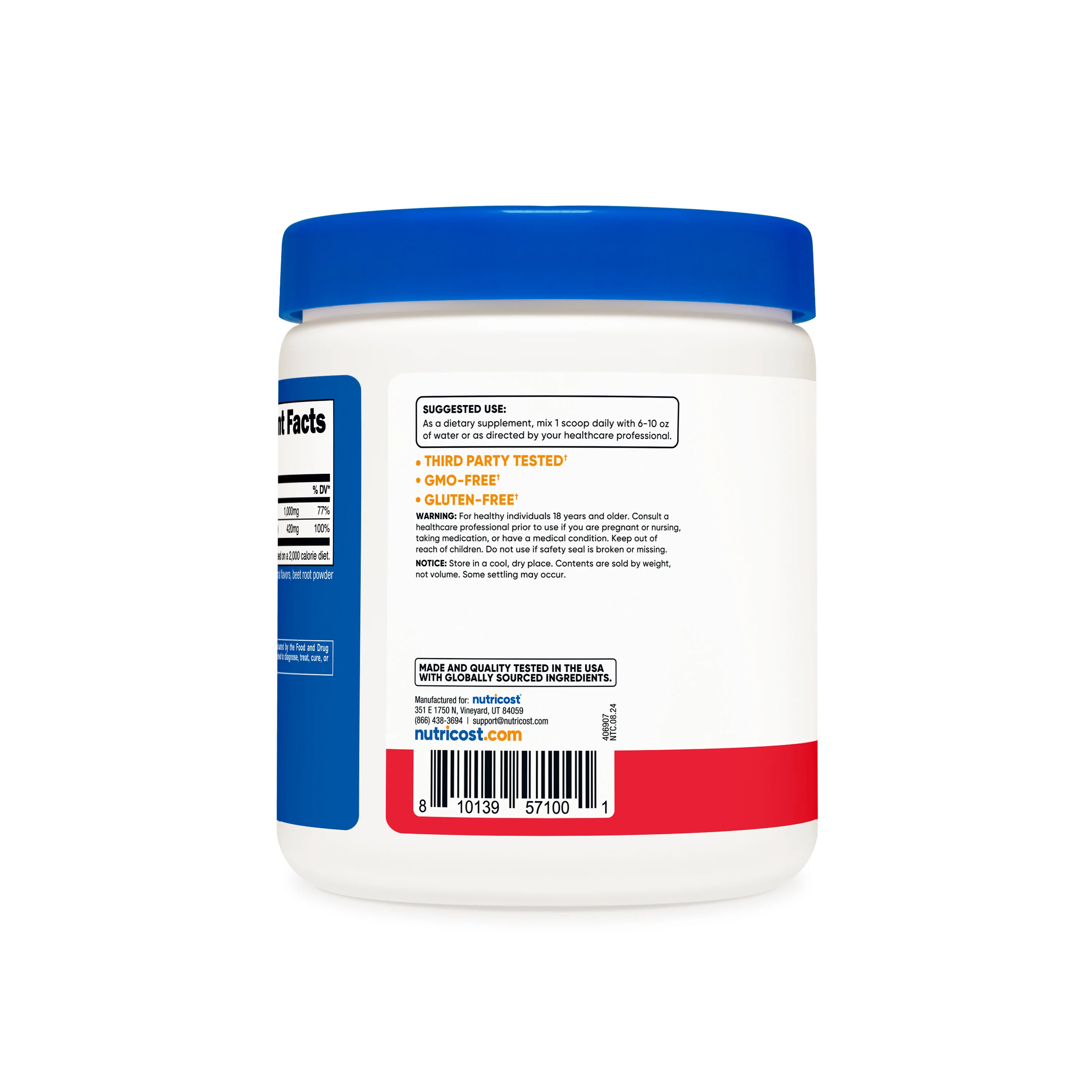 Nutricost Calcium Citrate + Magnesium Citrate Powder - Image 9