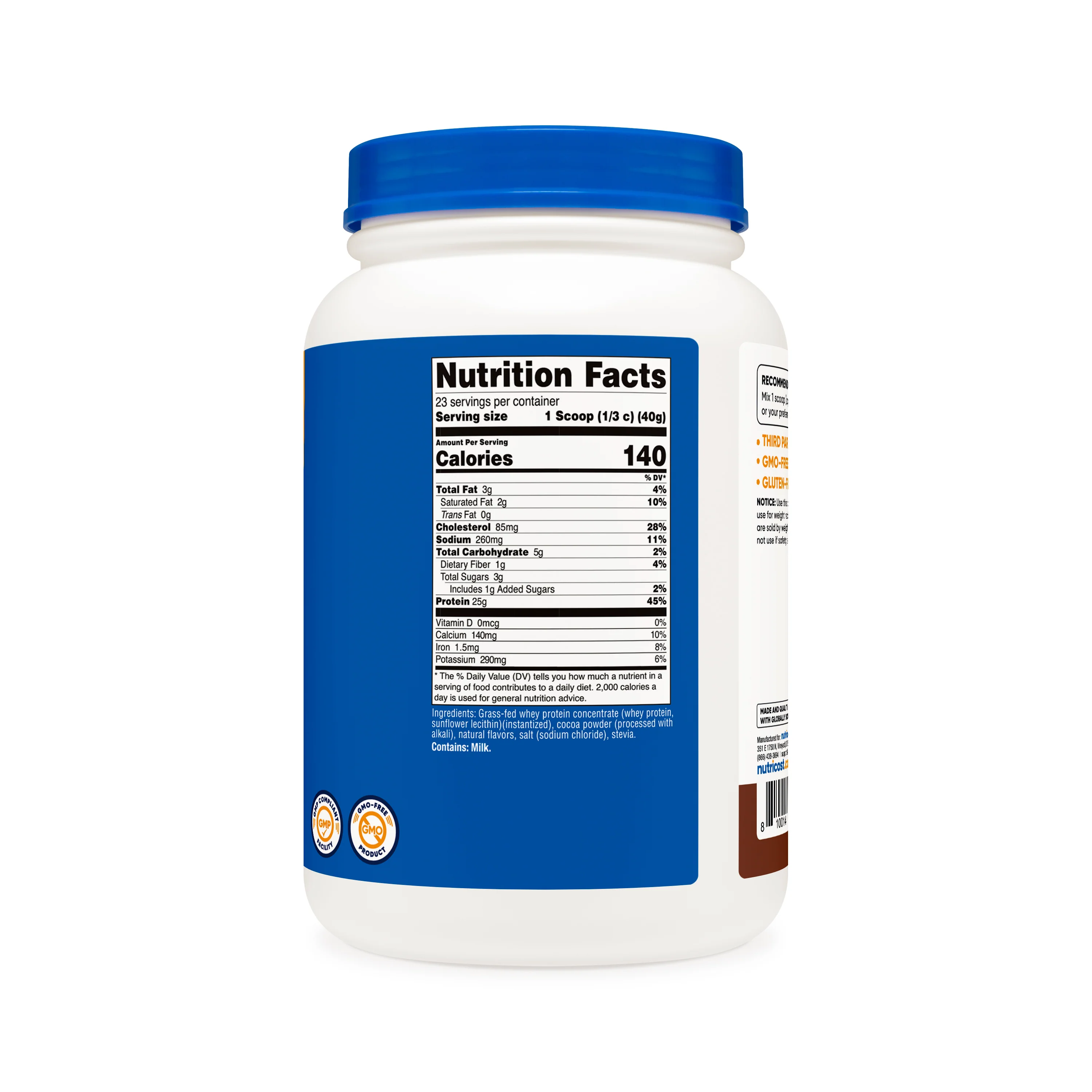 Nutricost Grass-Fed Whey Protein Concentrate Powder - Image 5