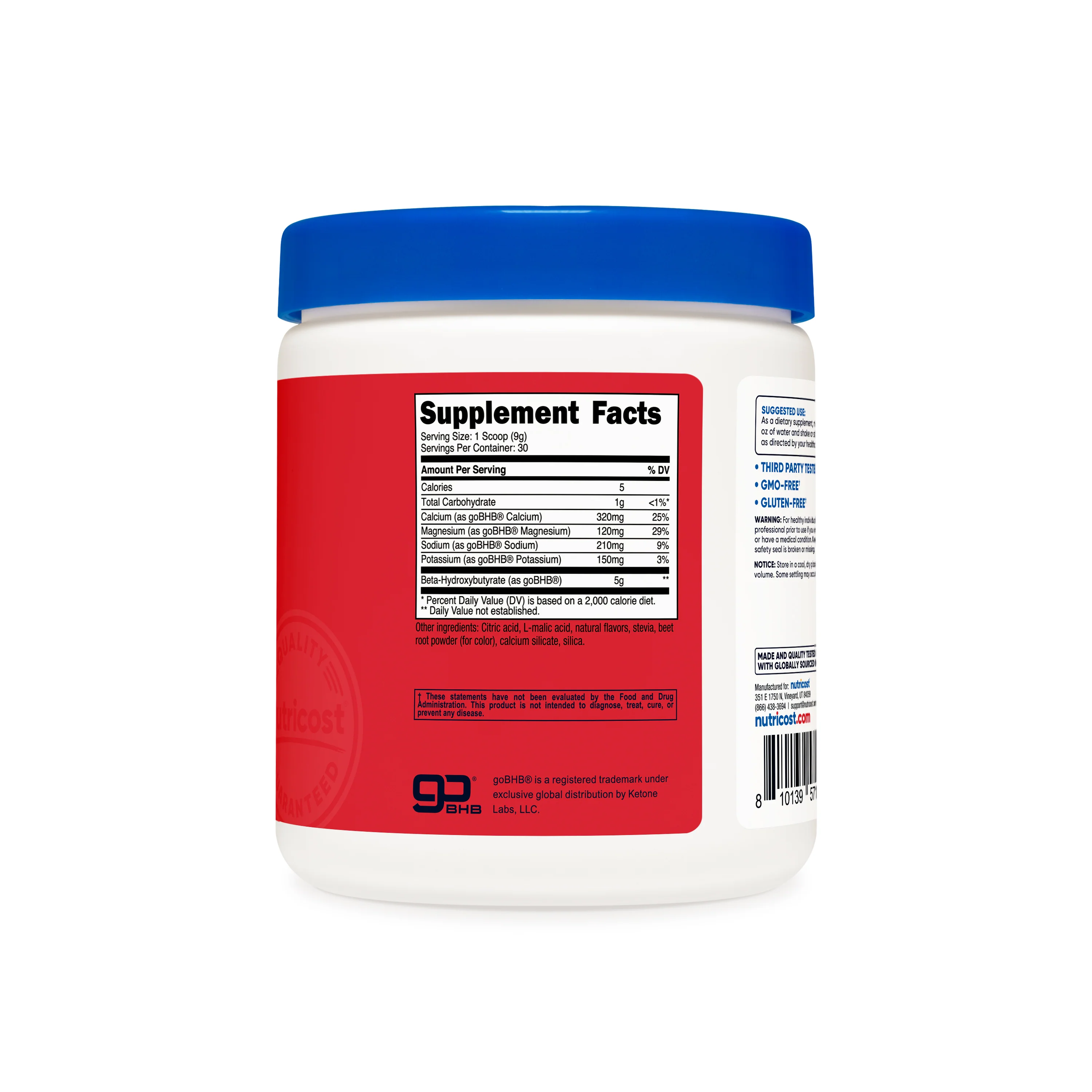 Nutricost Ketone BHB Salt 4-in-1 Powder - Image 2