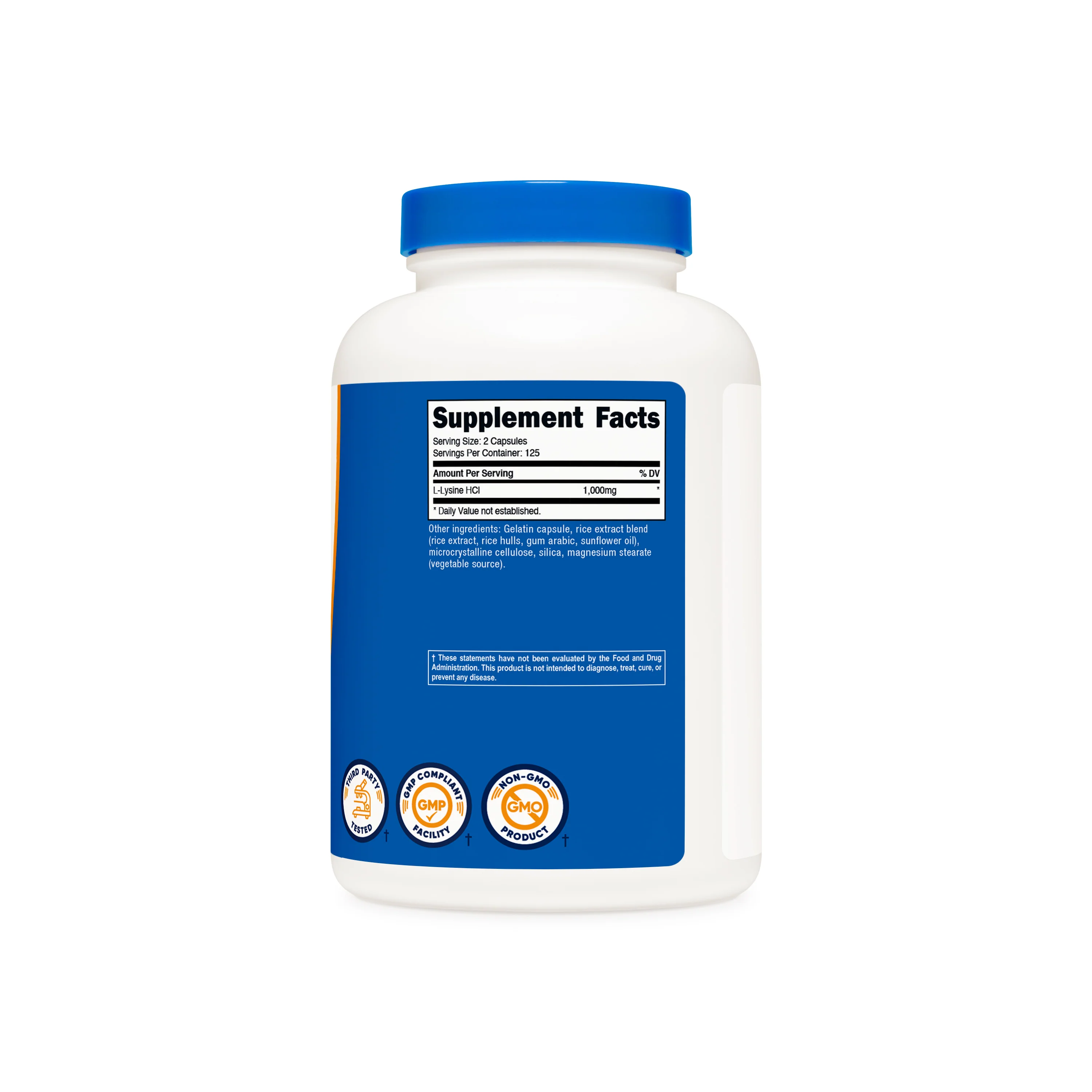 Nutricost L-Lysine Capsules - Image 2