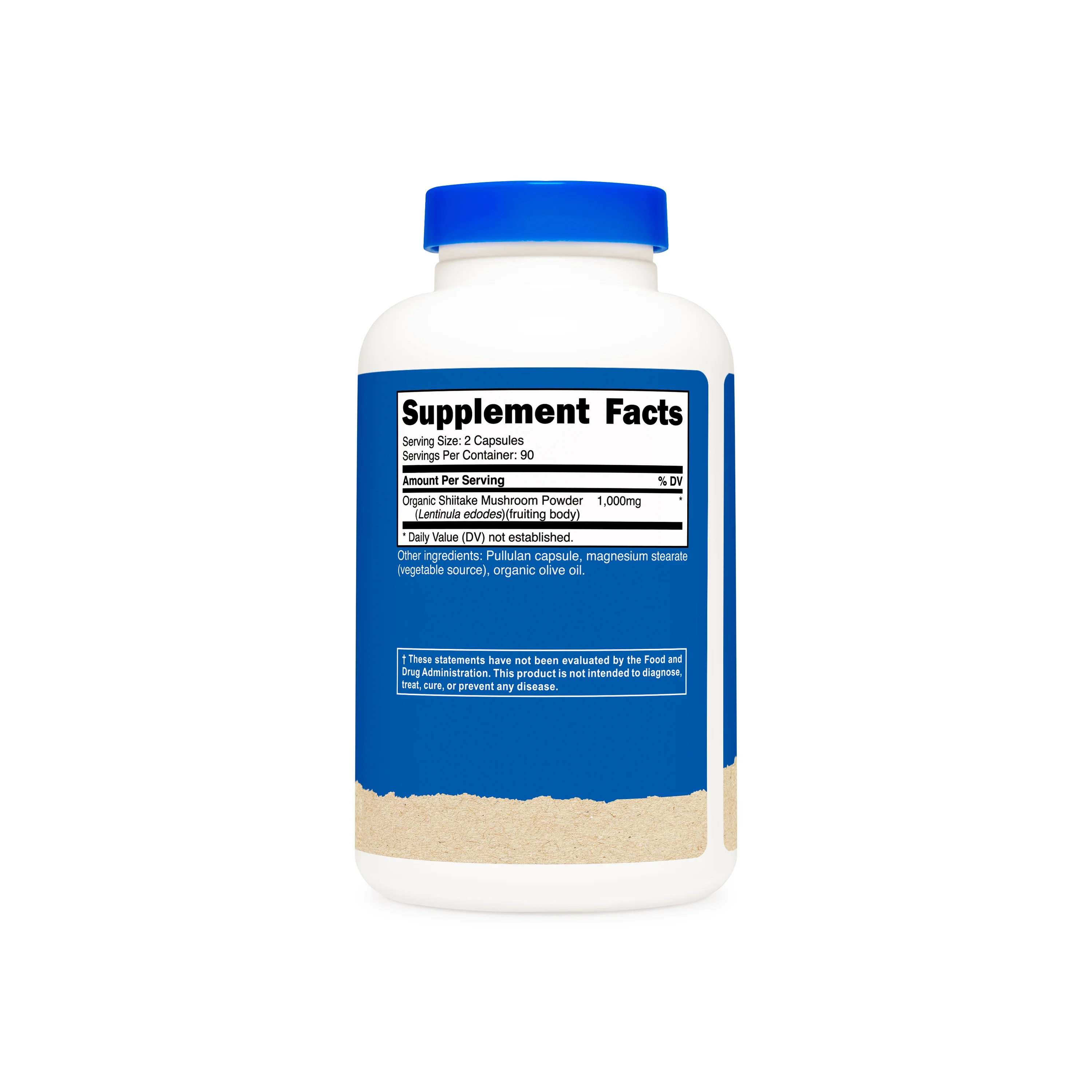 Nutricost Made With Organic Shiitake Mushroom Capsules - Image 2