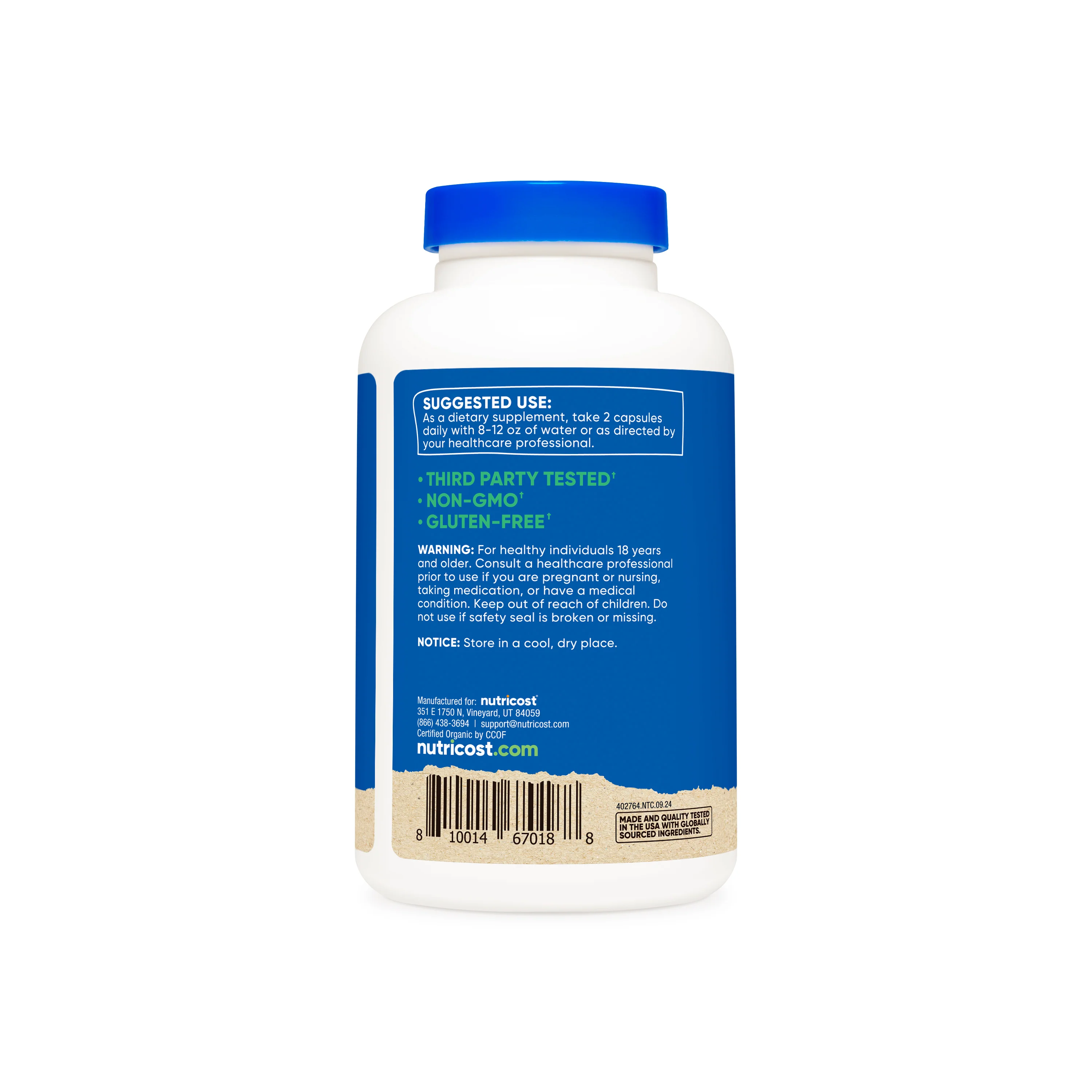 Nutricost Made With Organic Shiitake Mushroom Capsules - Image 3