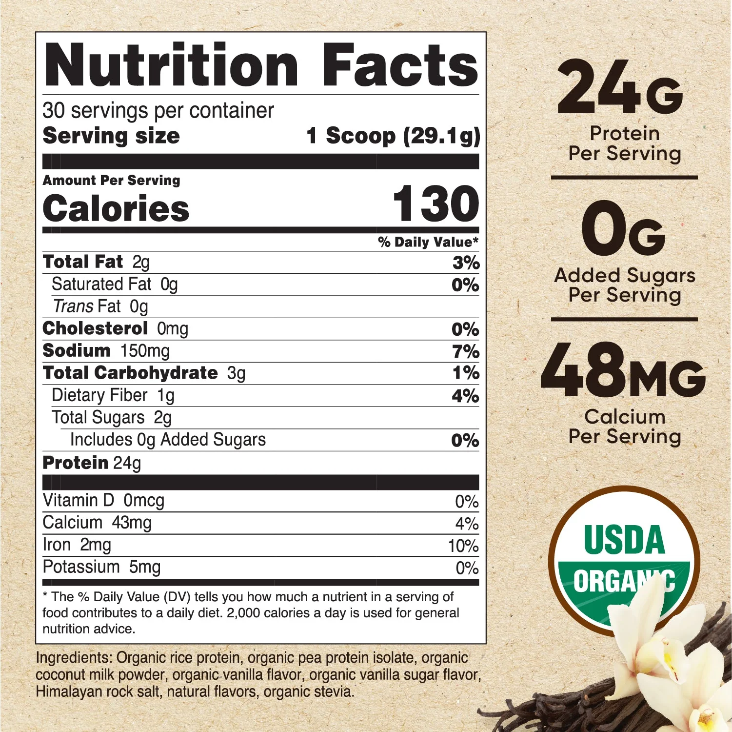 Nutricost Organic Vegan Protein Powder - Image 4