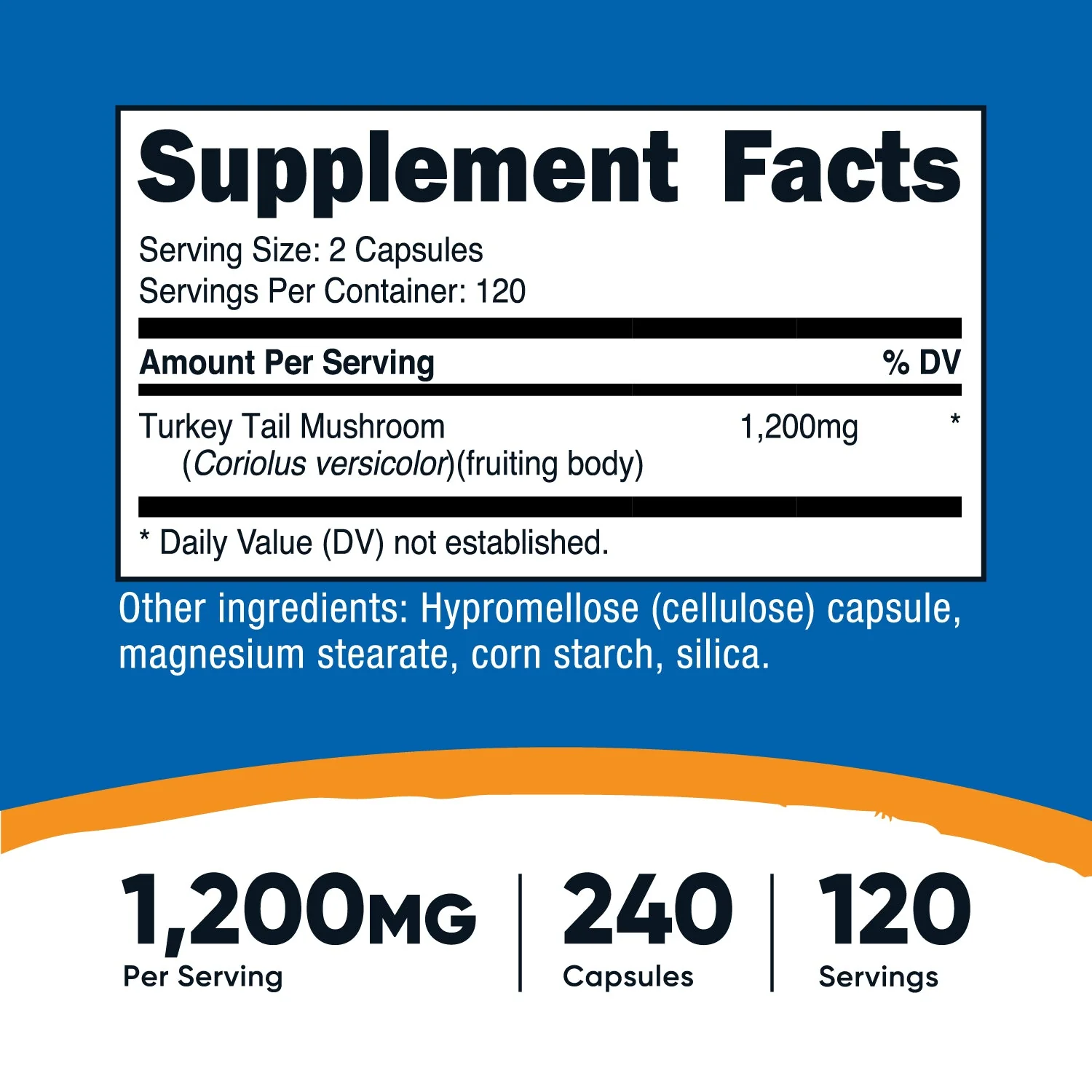 Nutricost Turkey Tail Mushroom Capsules - Image 4