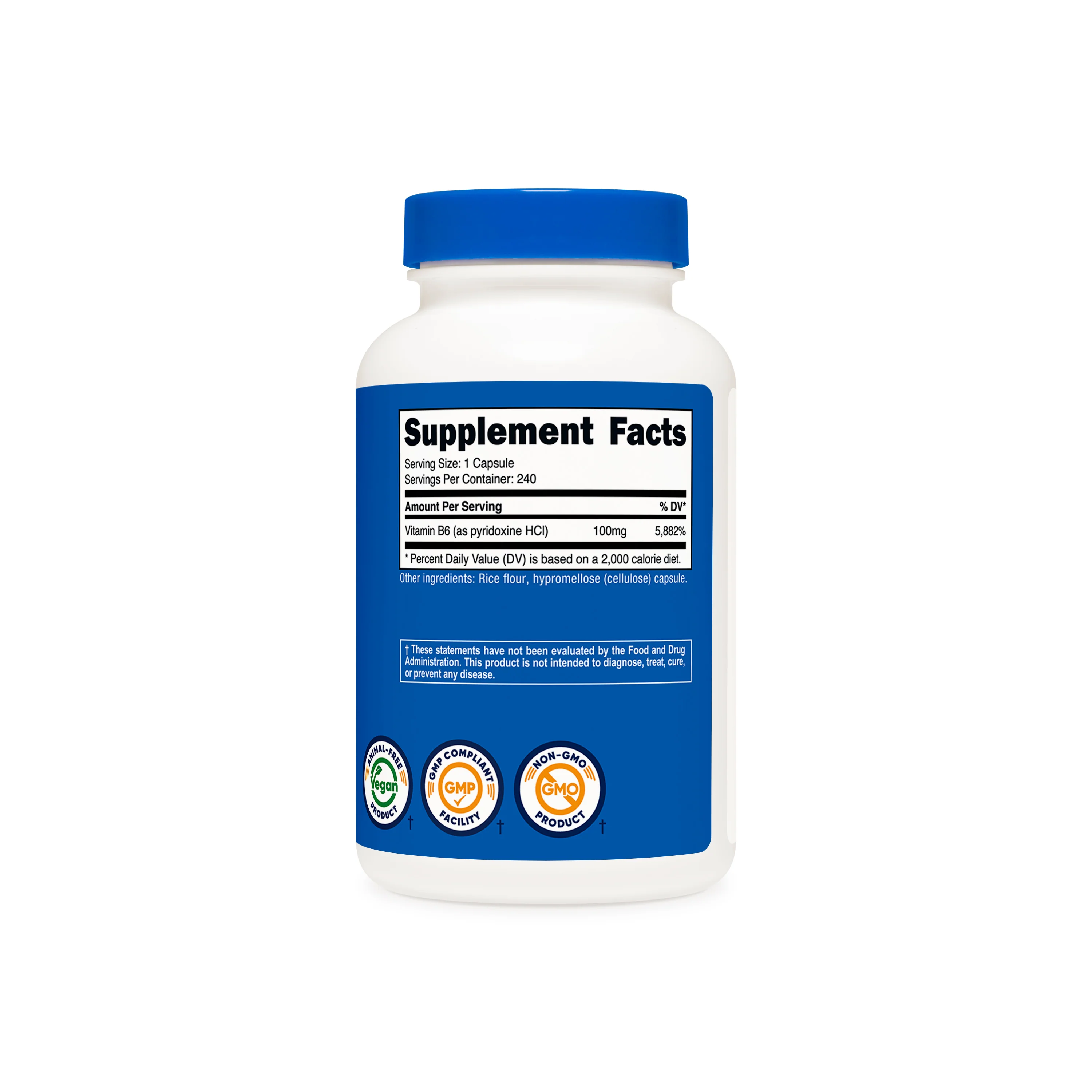 Nutricost Vitamin B6 Capsules - Image 5