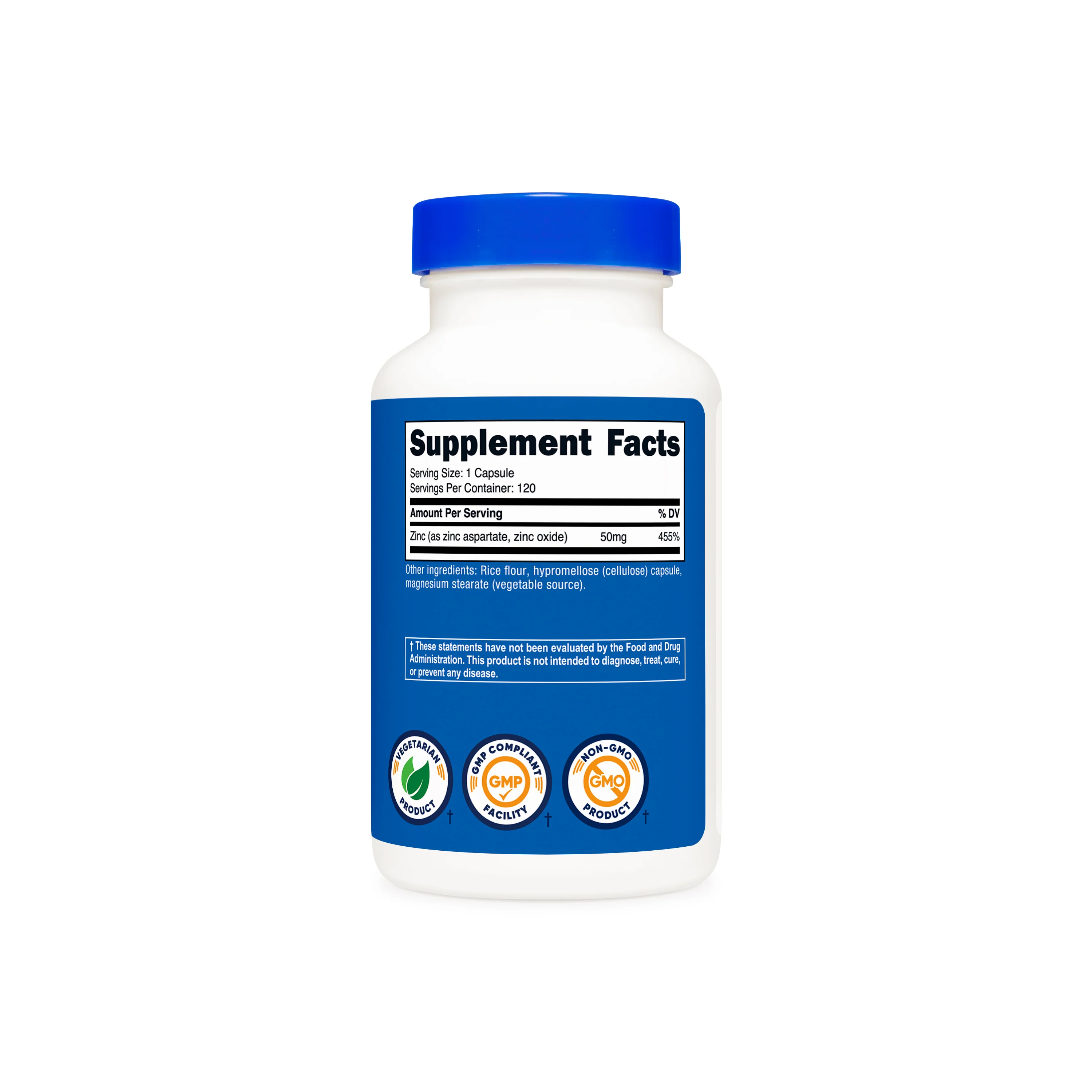 Nutricost Zinc Chelate Capsules - Image 2